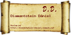 Diamantstein Dániel névjegykártya